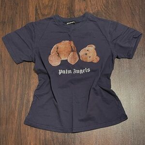 Navy Palm Angels Broken Bear Tee (Small)